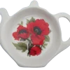 Adderley Ceramics Autumn Poppy Tea Tidy- Tea Bag Holders & Squeezers