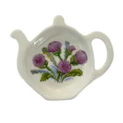 Adderley Ceramics Thistle Tea Tidy- Tea Bag Holders & Squeezers