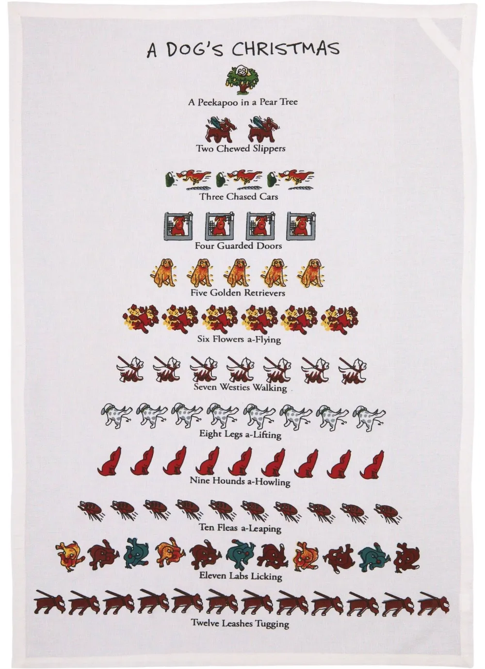 A Dog's Christmas Tea Towel- Tea Towels