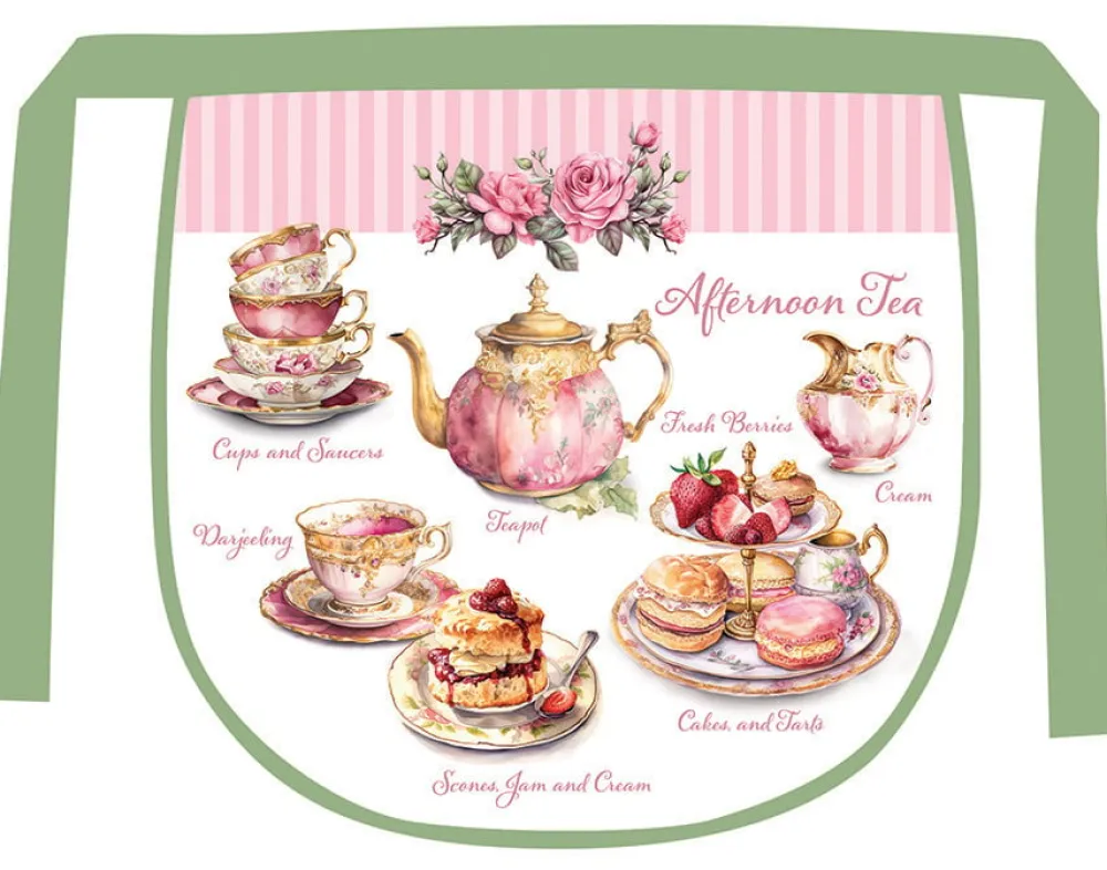 Afternoon Tea' Waist Apron- Aprons