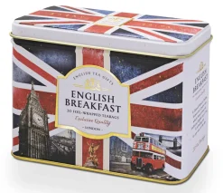 Ahmad Tea Ahmad English Breakfast Union Jack Gift Tin- Ahmad Tea