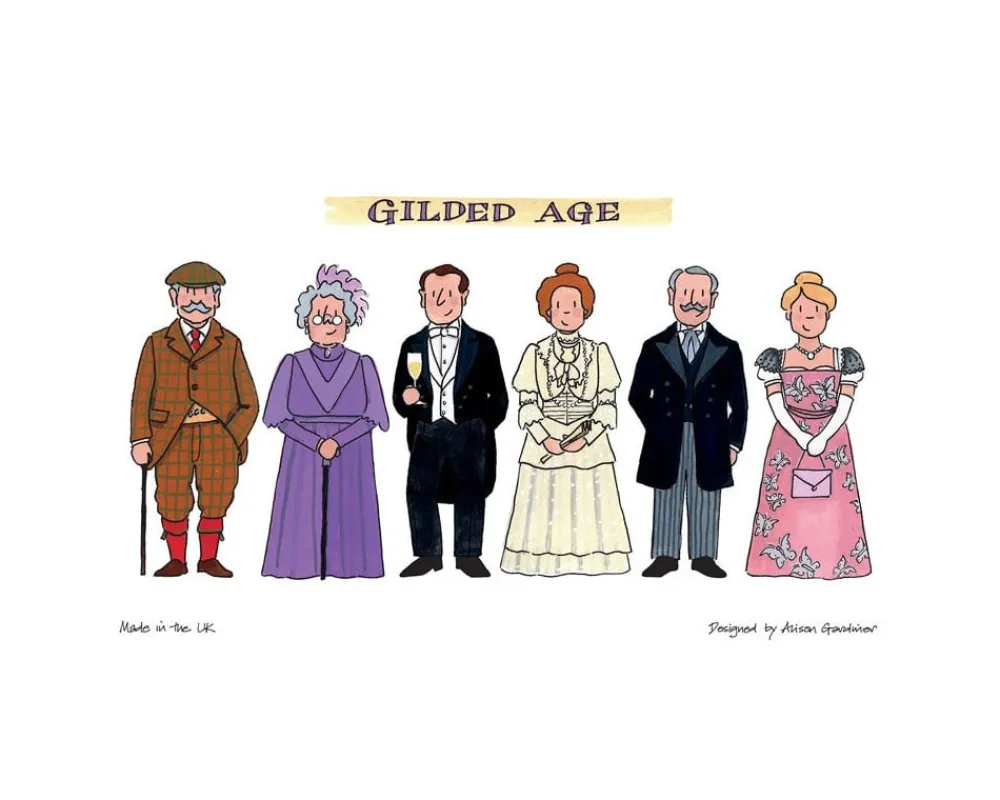 Alison Gardiner Gilded Age Tea Towel- Tea Towels