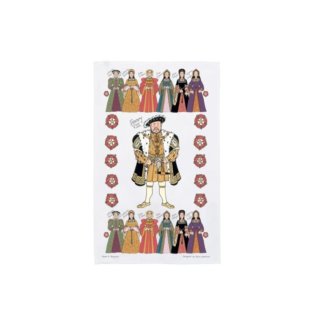 Alison Gardiner Henry the VIII Tea Towel- Souvenirs|Cultural Icons