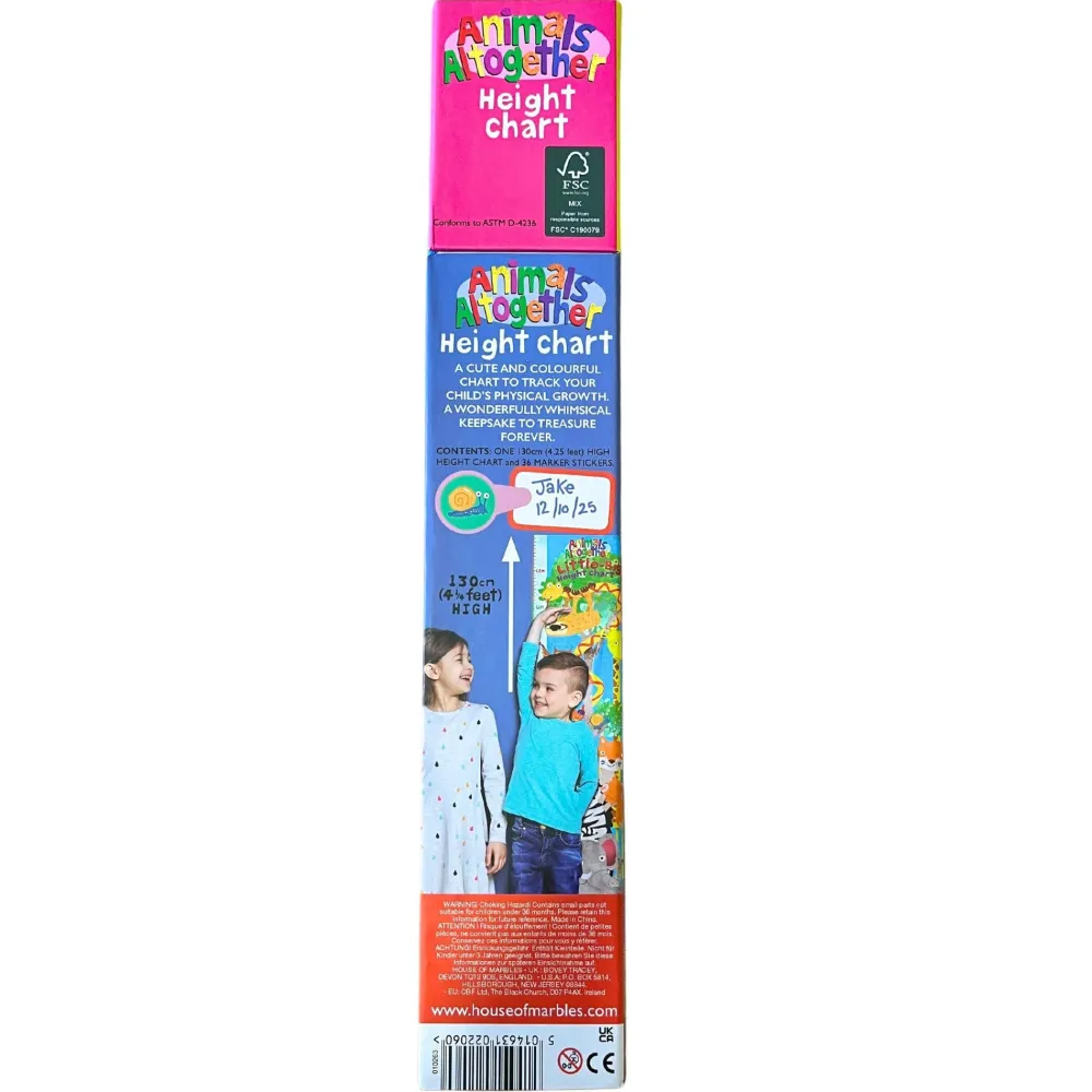 Animals Altogether Height Chart- Coloring Books & Crafts|Toys