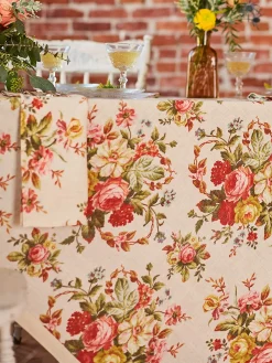 April Cornell Cassandra Antique Square Tablecloth, 54" x 54"- Tablecloths
