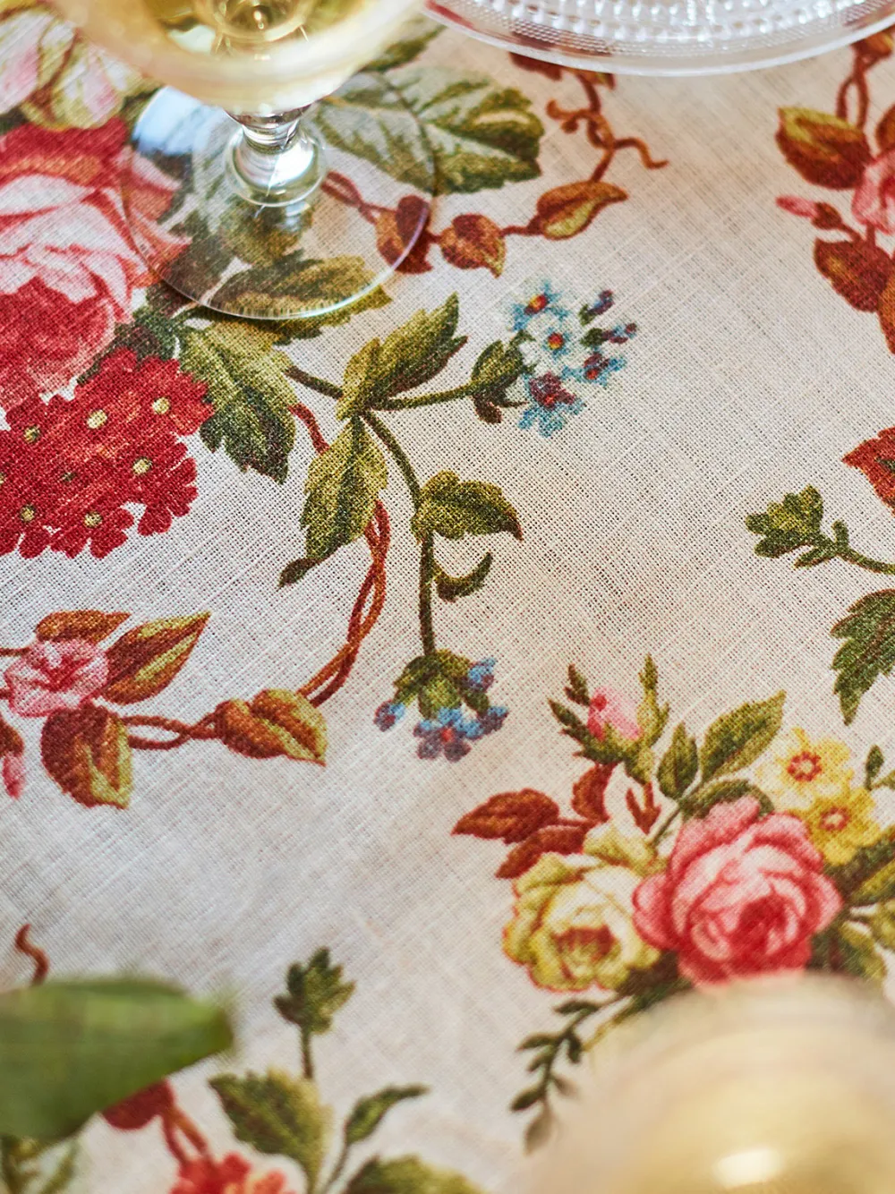 April Cornell Cassandra Antique Square Tablecloth, 54" x 54"- Tablecloths