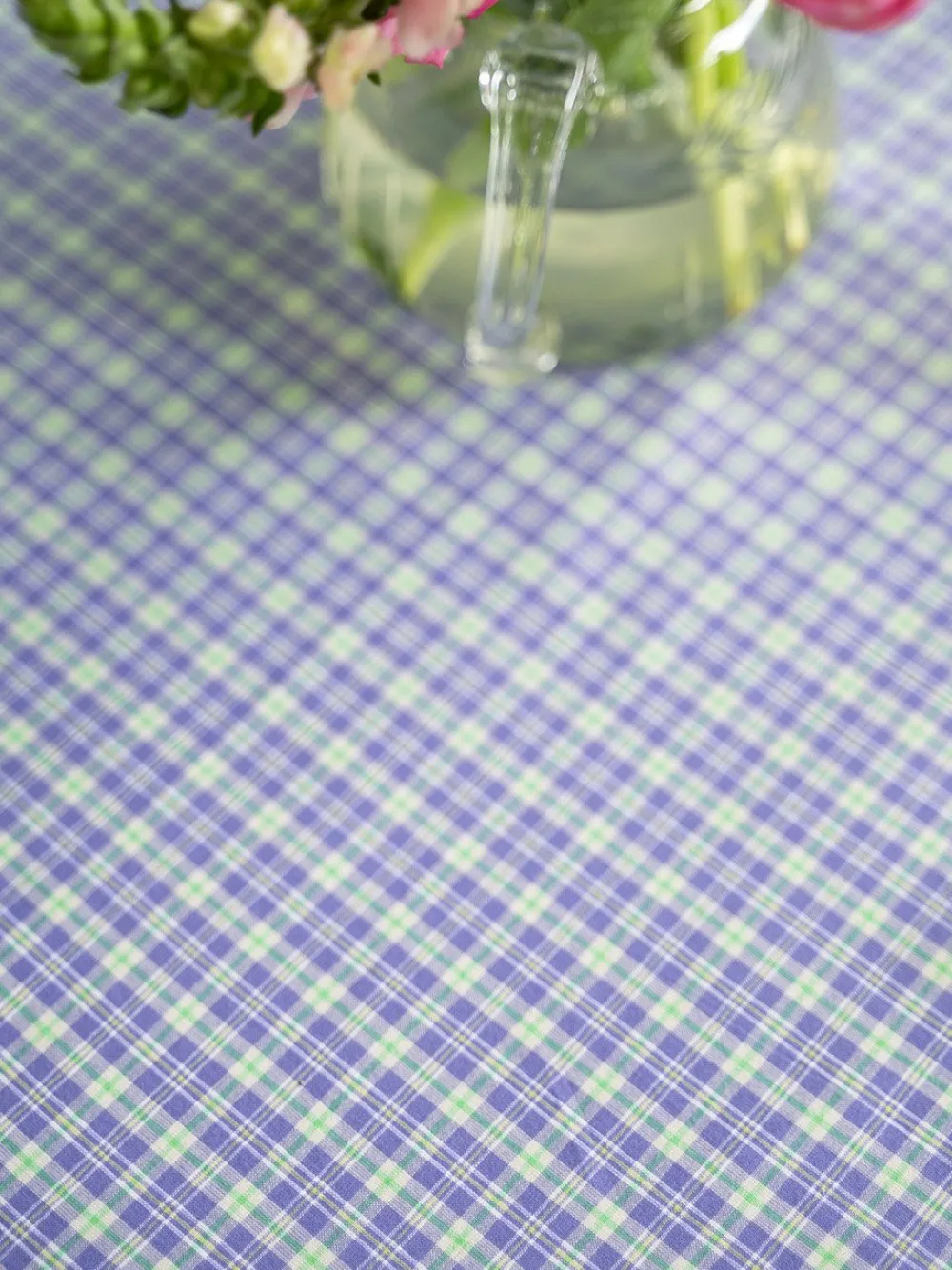 April Cornell Clover Periwinkle Tablecloth, 54" x 54"- Tablecloths