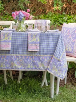 April Cornell Clover Periwinkle Tablecloth, 60" x 90"- Tablecloths