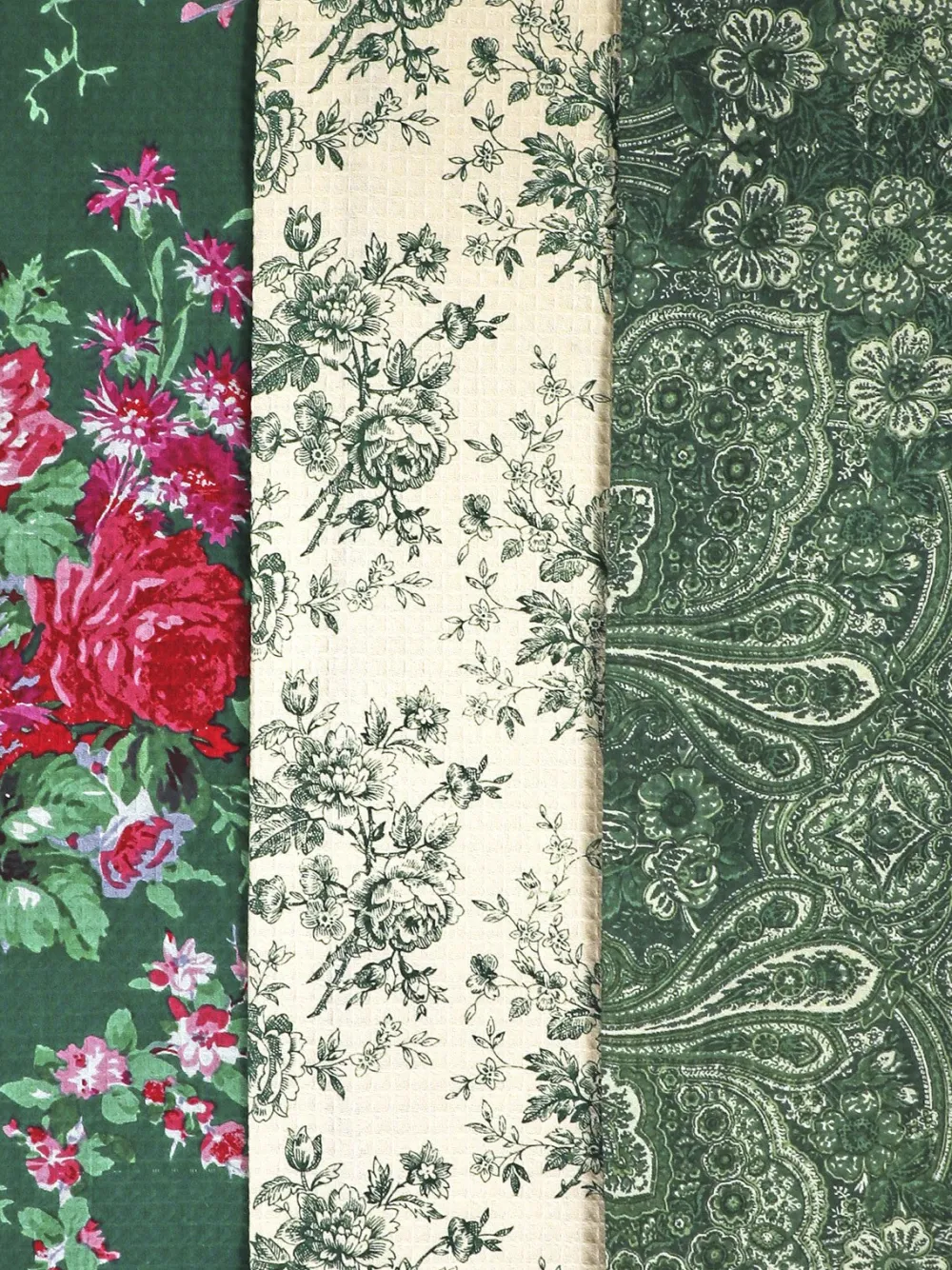 April Cornell English Ivy Patchwork Tea Towel Bundle- Tea Towels