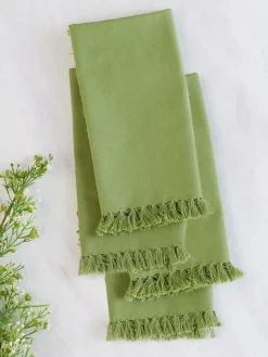 April Cornell Essential Cotton Green Napkins- Cotton Napkins