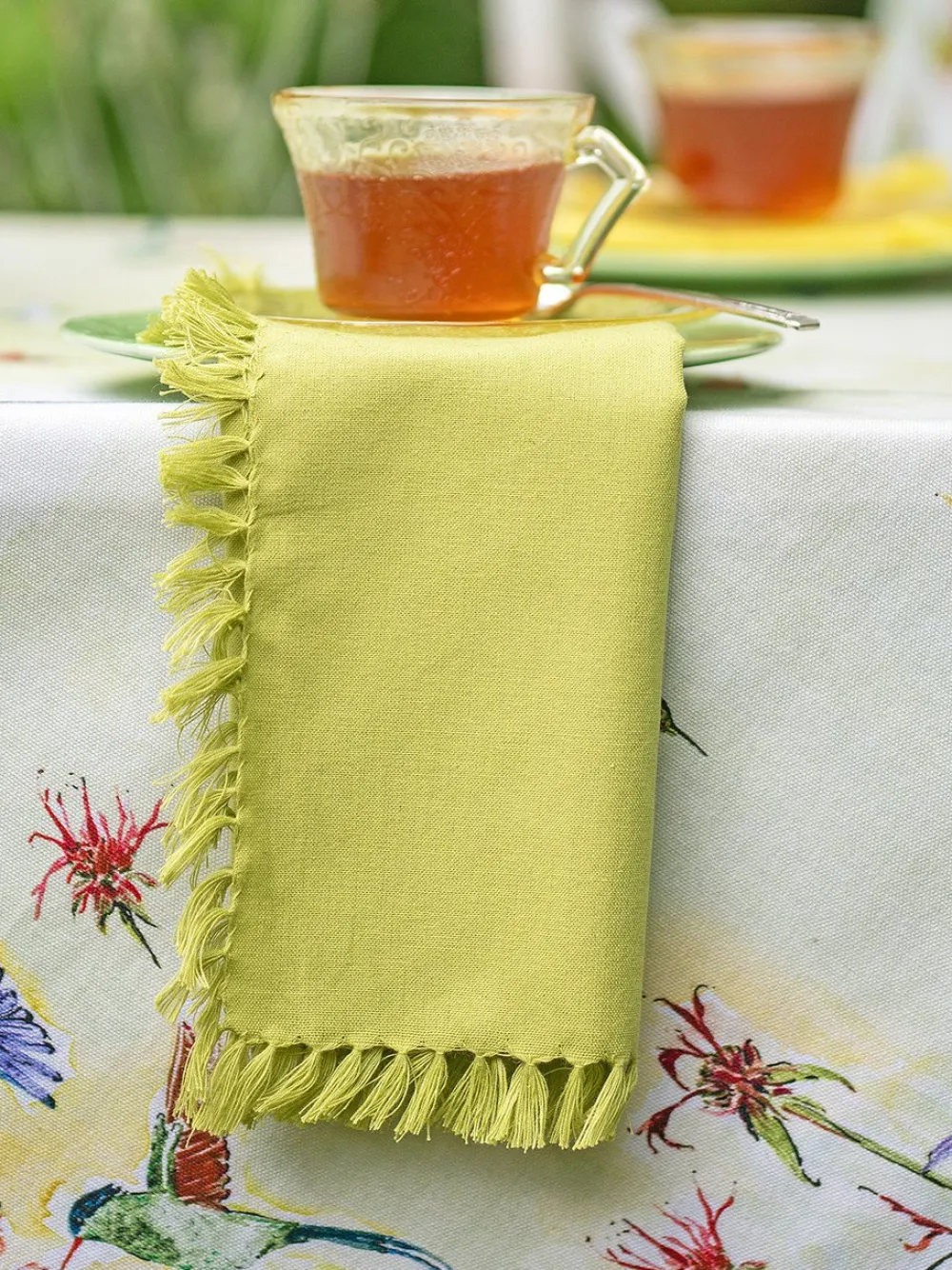 April Cornell Essential Light Green Napkins- Cotton Napkins