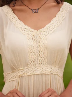 April Cornell Gazebo Butter Dress- Robes, Nightgowns & Dresses