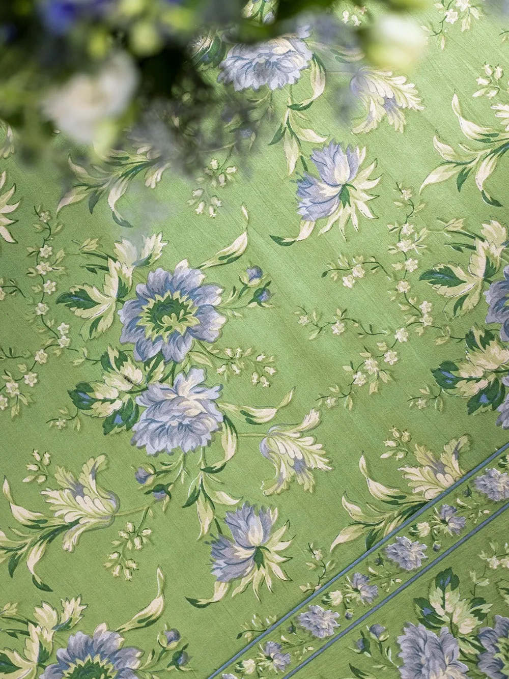 April Cornell Music Square Tablecloth in Jade, 54" x 54"- Tablecloths