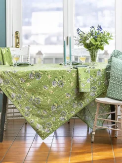 April Cornell Music Tablecloth in Jade, 60" x 90"- Tablecloths