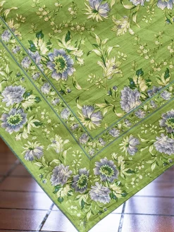 April Cornell Music Tablecloth in Jade, 60" x 90"- Tablecloths