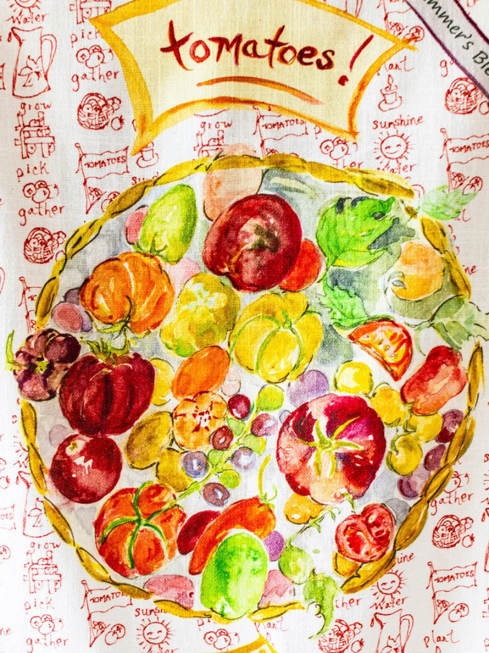 April Cornell Tomato Tea Towel- Tea Towels