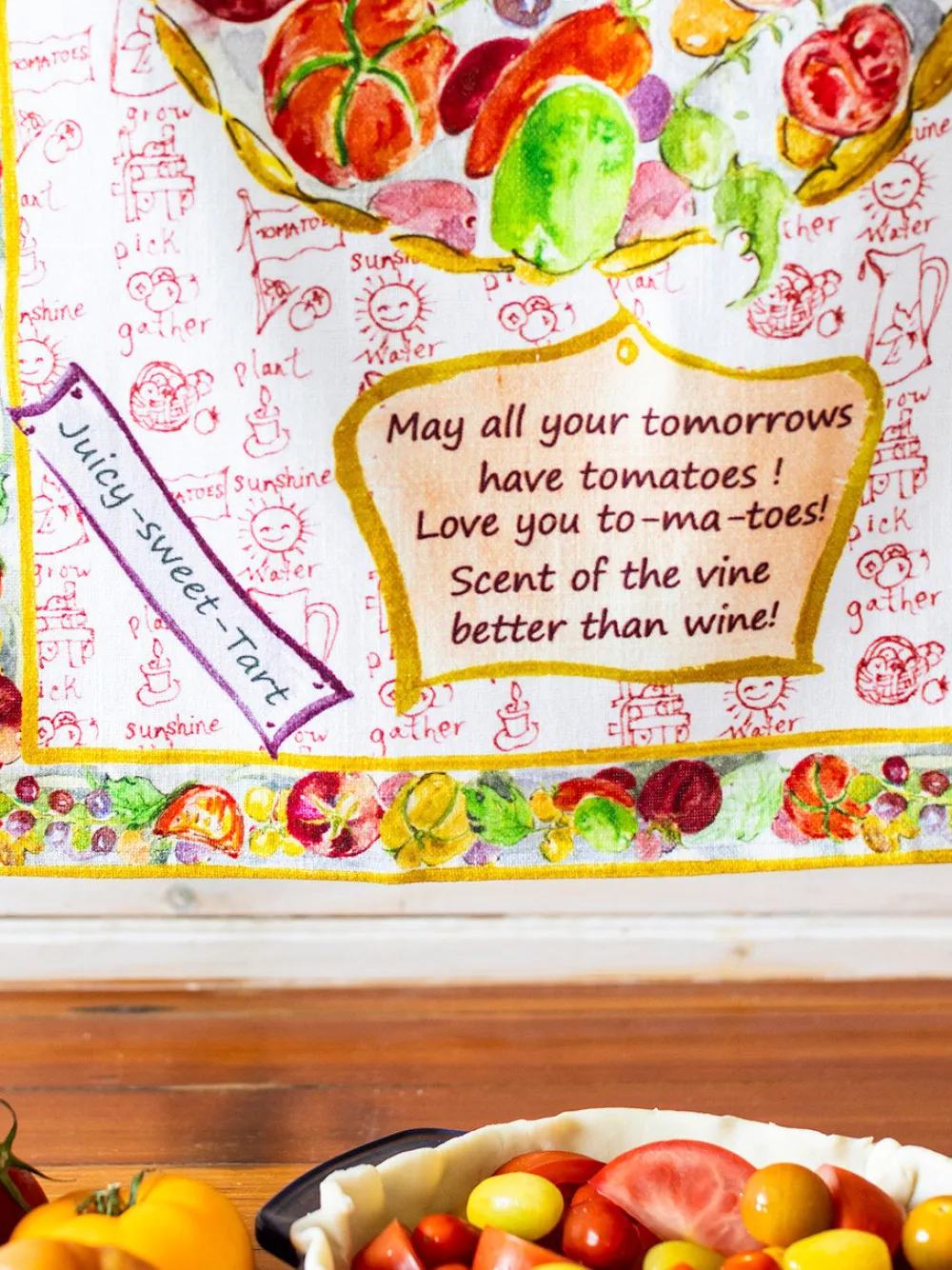 April Cornell Tomato Tea Towel- Tea Towels