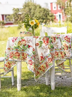 April Cornell Tulip Dance Square Tablecloth- Tablecloths