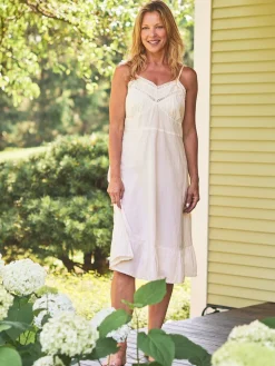 April Cornell Valerie Slip Ecru- Robes, Nightgowns & Dresses