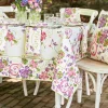 April Cornell Violets Ecru Tablecloth, 60" x 90"- Tablecloths