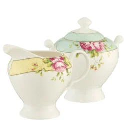 Archive Rose Sugar & Cream Set- Creamers & Sugar Bowls