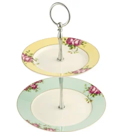 Archive Rose 2 Tier Server- Serving Plates