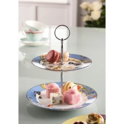 Aynsley Cottage Garden 2 Tier Server- Serving Plates
