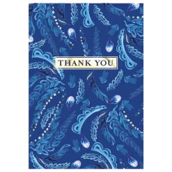 Azure Feathers Boxed Thank You Cards- Boxed Cards