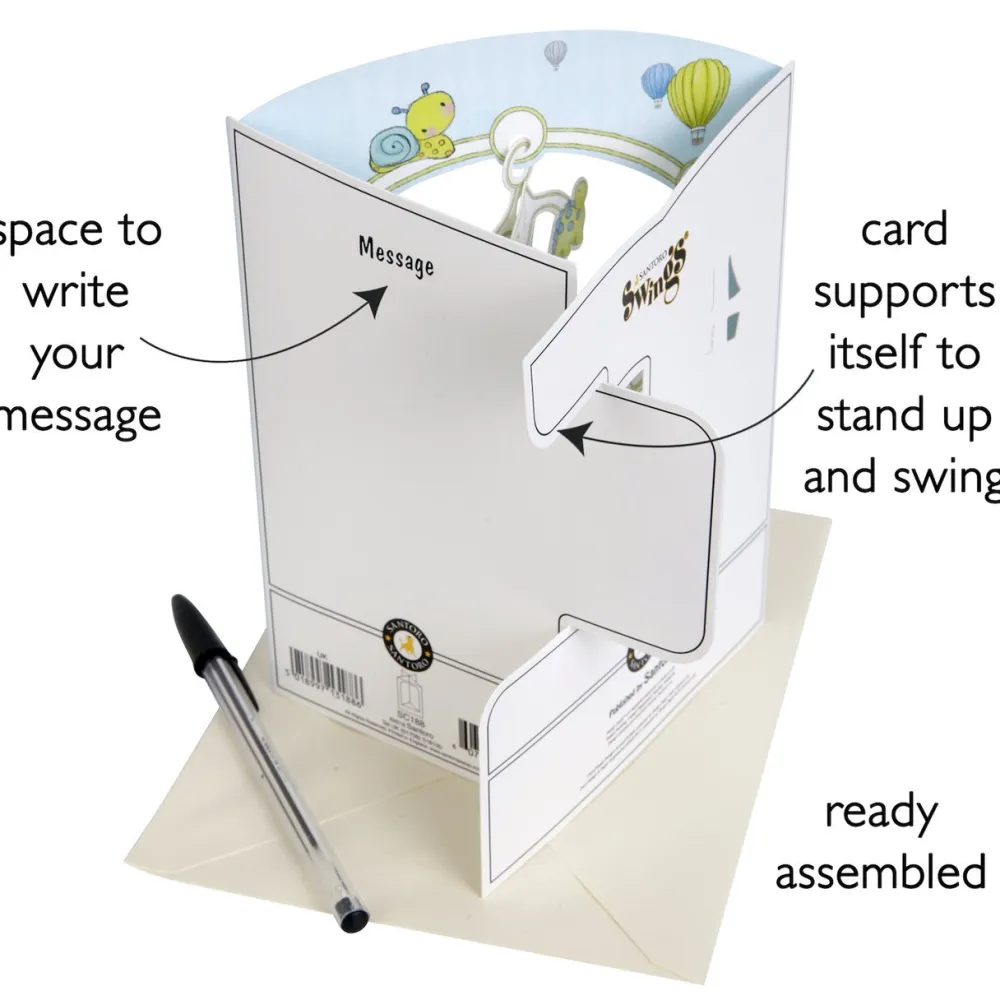 Baby Boy Swing Card- Greeting Cards