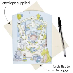Baby Boy Swing Card- Greeting Cards