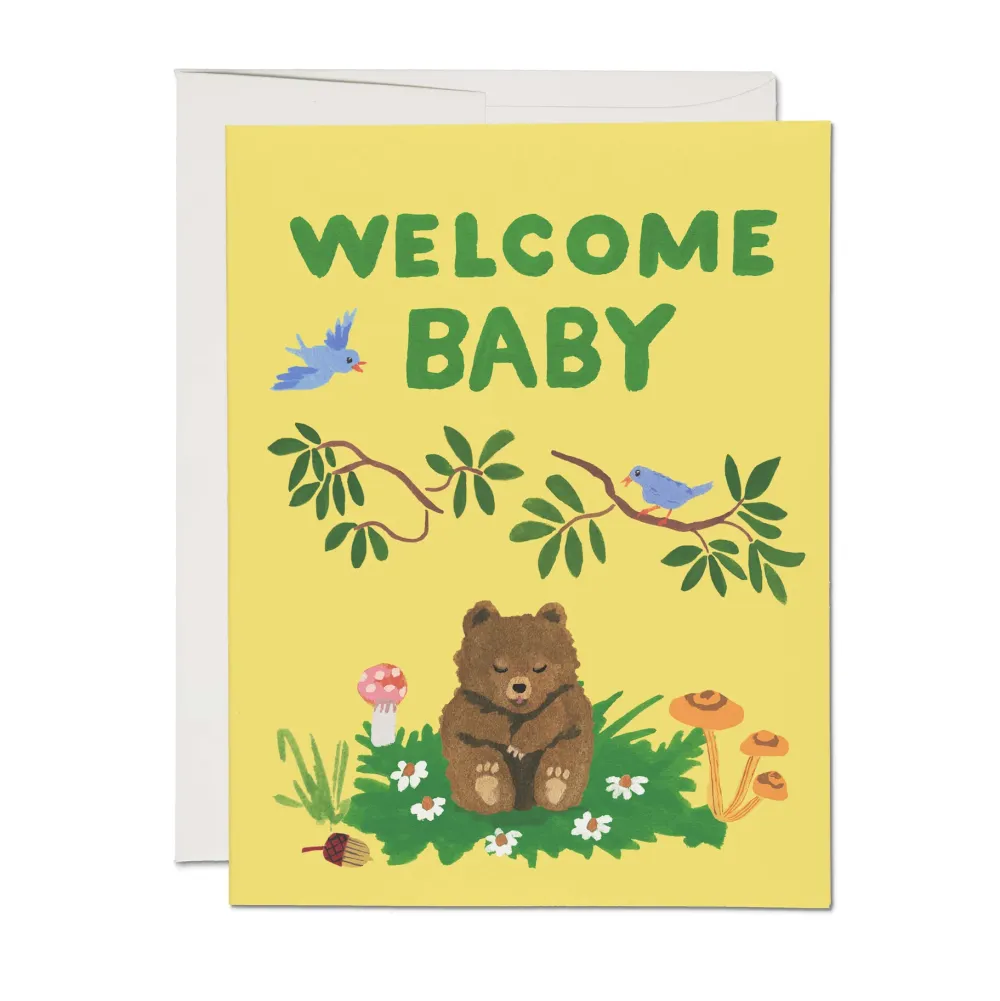 Baby Cub Newborn Card- Greeting Cards