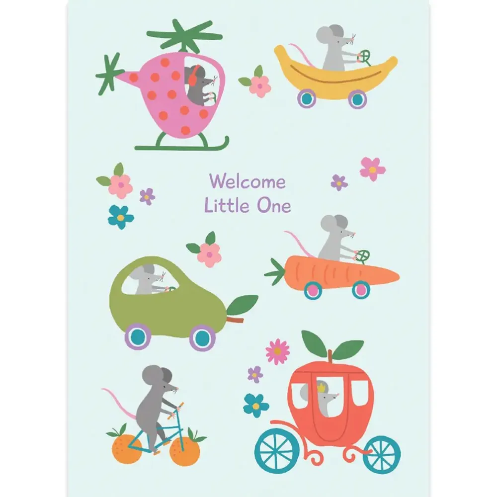 Baby Fruit New Baby Card- Greeting Cards