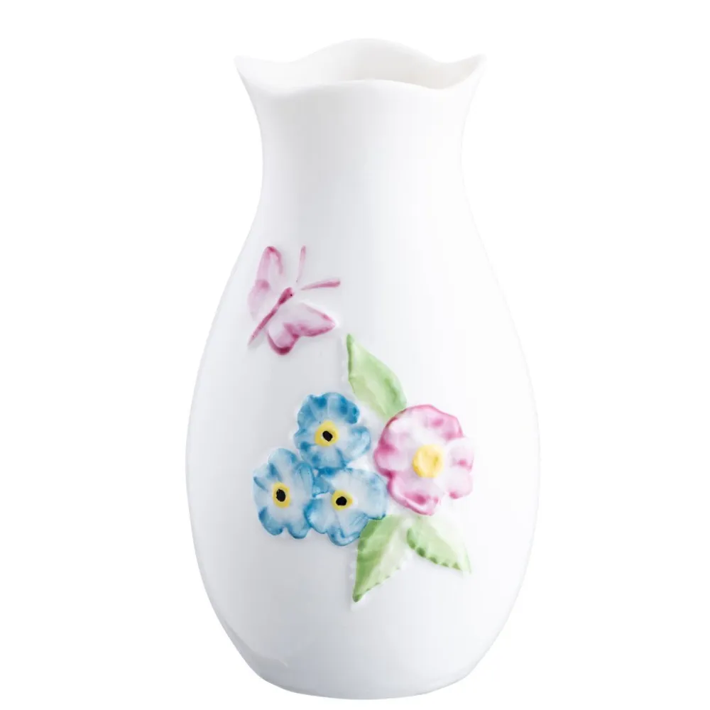Belleek Classic Forget Me Not Mini Vase- Vases|Belleek Pottery
