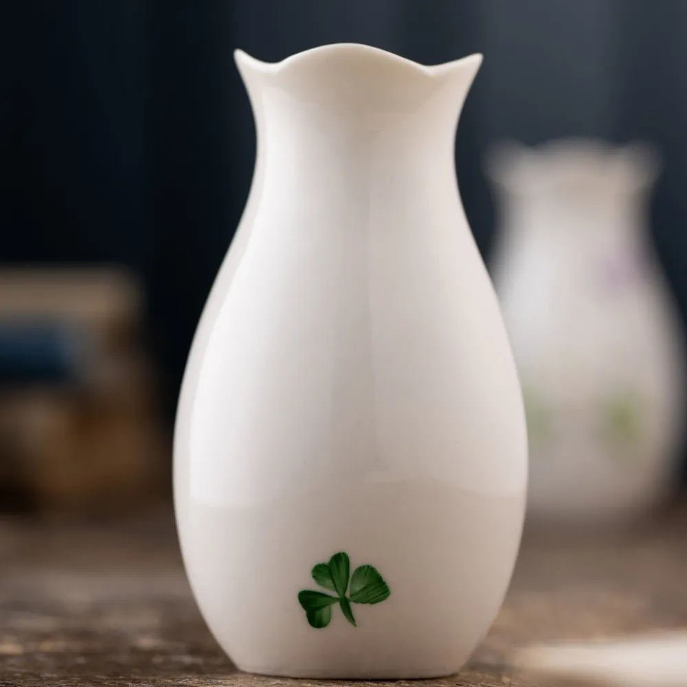 Belleek Classic Forget Me Not Mini Vase- Vases|Belleek Pottery
