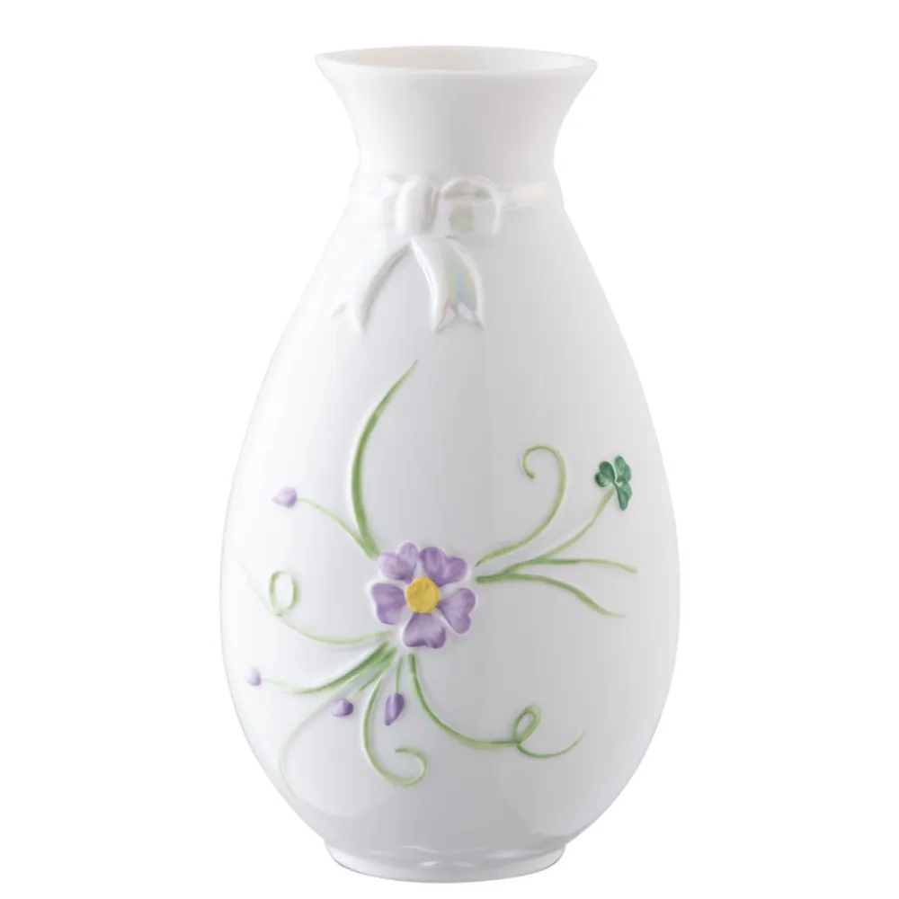 Belleek Classic Ribbon Spill Vase- Vases|Belleek Pottery
