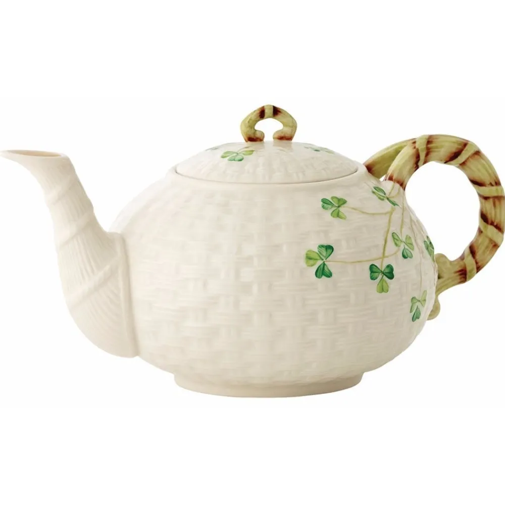 Belleek Classic Shamrock Teapot- Belleek|Teapots