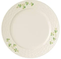 Belleek Shamrock Dinner Plate- Belleek