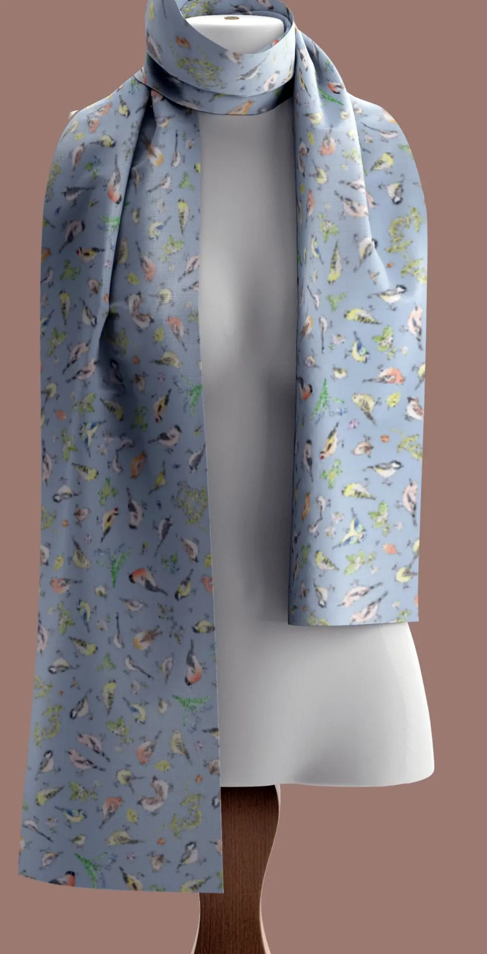 Birds Recycled Bottle Scarf- Scarves & Wraps