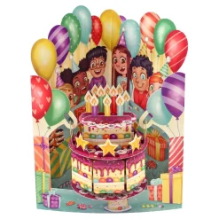 Birthday Cake Swing Card- Greeting Cards