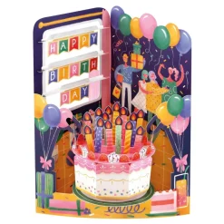 Birthday Celebration Swing Card- Greeting Cards
