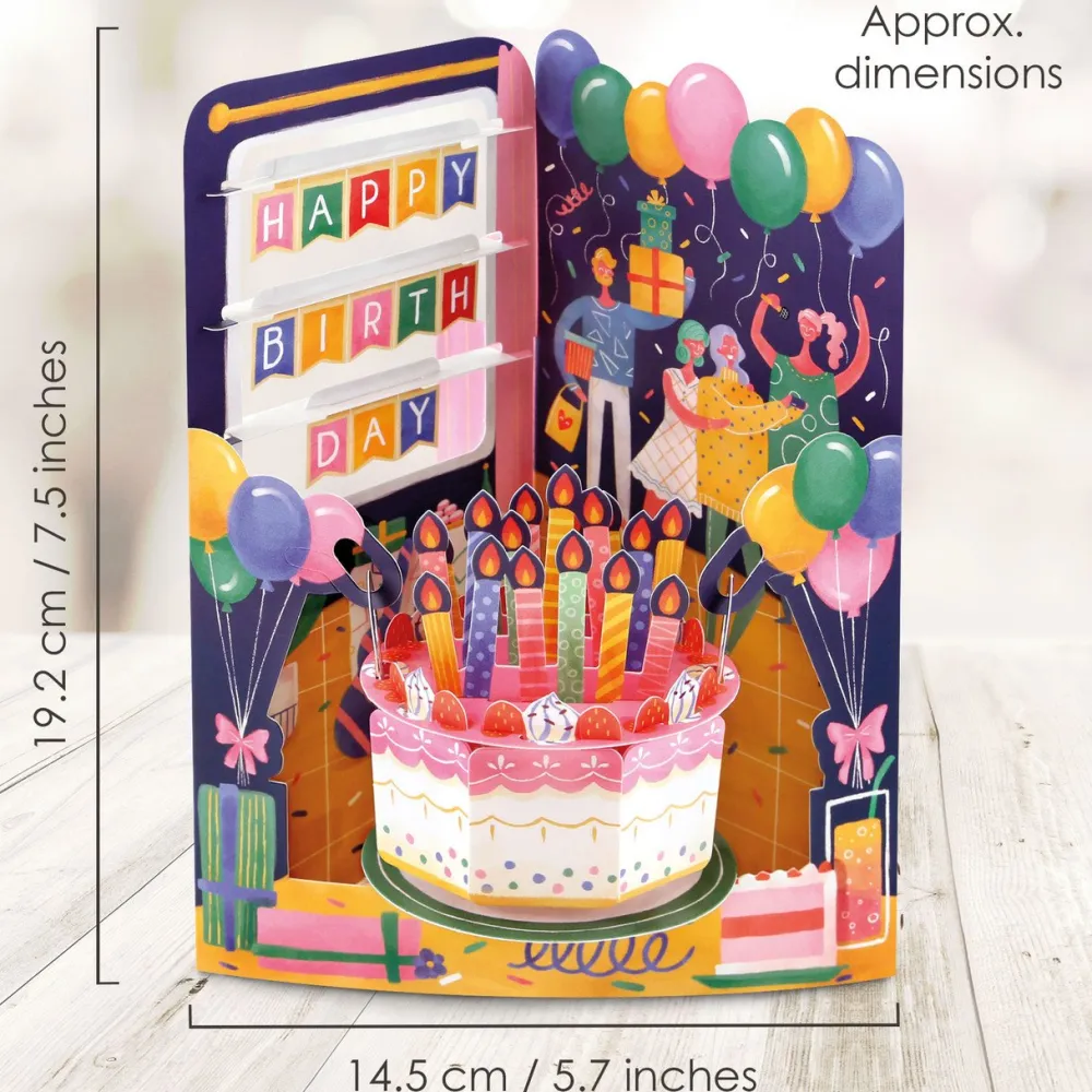 Birthday Celebration Swing Card- Greeting Cards