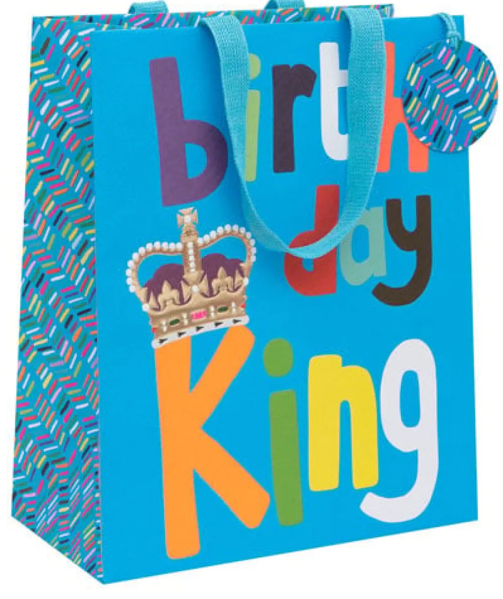 Birthday King Large Gift Bag- Gift Bags