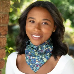 Blue Strawberry Thief Square Bandana- Handkerchiefs|Scarves & Wraps