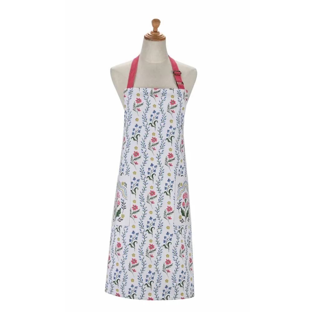 Boho Floral Cotton Apron- Aprons