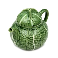 Bordallo Pinheiro Cabbage Teapot- Bordallo Pinheiro|Teapots