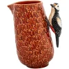 Bordallo Pinheiro x Claudia Schiffer Gudrun Woodpecker Medium Pitcher- Bordallo Pinheiro