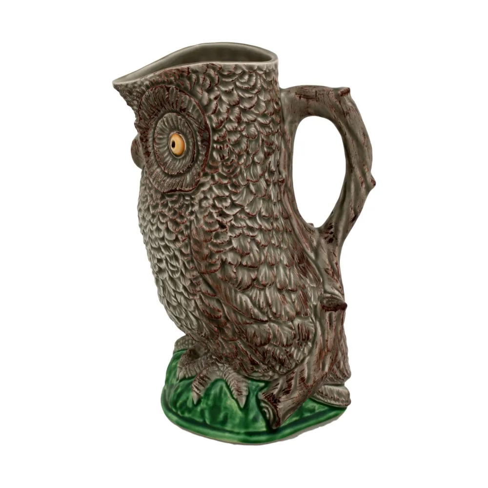 Bordallo Pinheiro Owl Pitcher- Vases|Home Accents