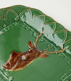 Bordallo Pinheiro Wood Grove Deer Tray- Trays|Bordallo Pinheiro