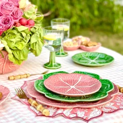 Bordallo Pinheiro Pink Cabbage Fruit Plate- Bordallo Pinheiro