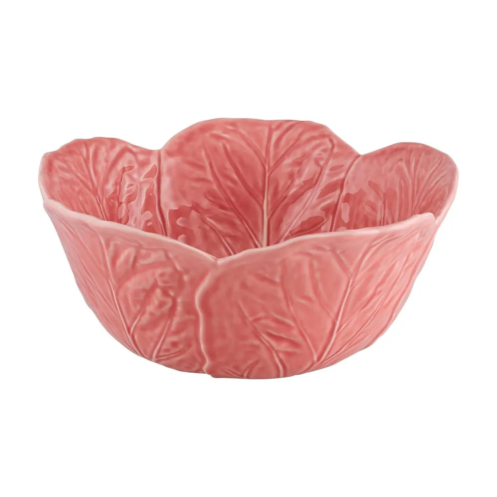 Bordallo Pinheiro Pink Cabbage Large Bowl- Bordallo Pinheiro